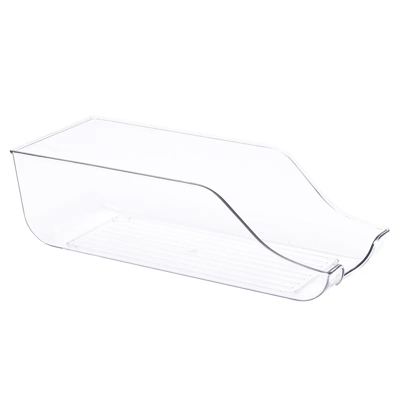 Kitchen plastic table transparent water bottle box Pop Soda Can drink storage Refrigerator dispenser fridge organizer container