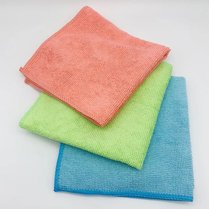 Changshu Manufacturer Cheap Super Absorbent Microfiber Washcloth Kitchen Duster Cleaning Cloth