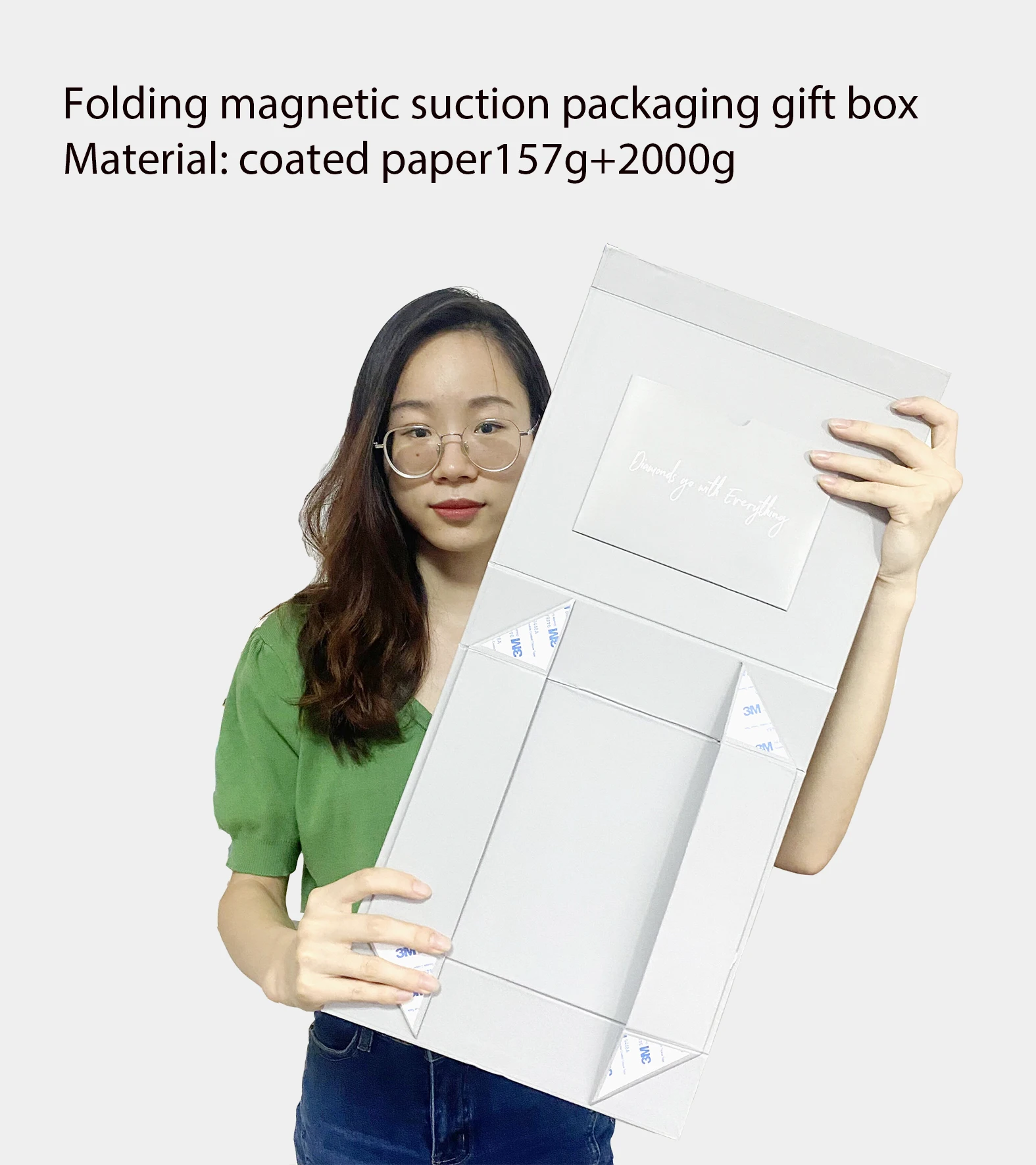 Custom Folding magnetic suction packaging gift box Corrugated Packaging shipping box Coated Paper Product packaging box printing