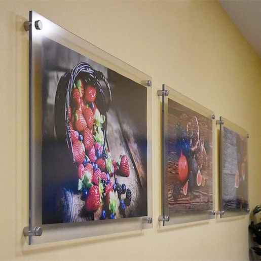 Acrylic Wall Art Photo Poster Custom UV Printing Anime Poster Glass Wall Art Acrylic