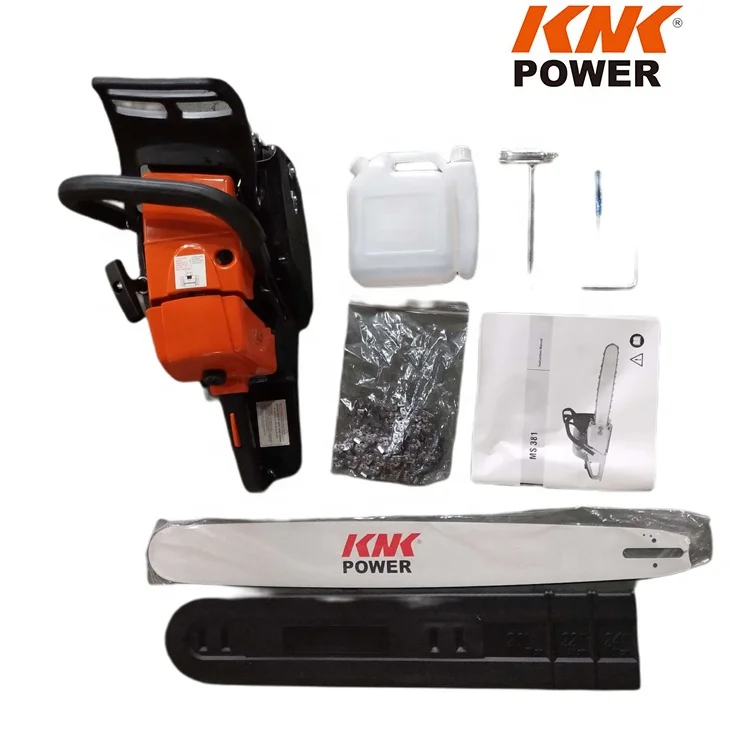 72CC  chain saw machine 381  petrol chain saw  best machine spare parts  wood cutting MOTORES GASOLINA