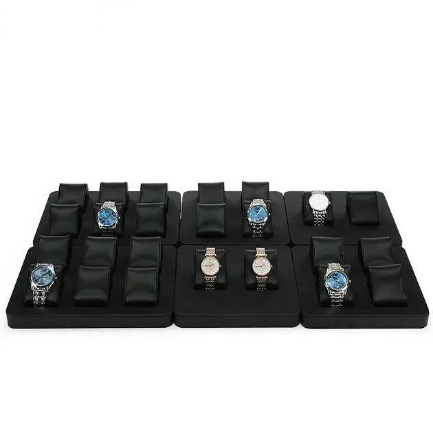 VANLOCY Watch Stand Leather Watch Jewelry Bangle Display Stand Holder metal Base watch display stand design