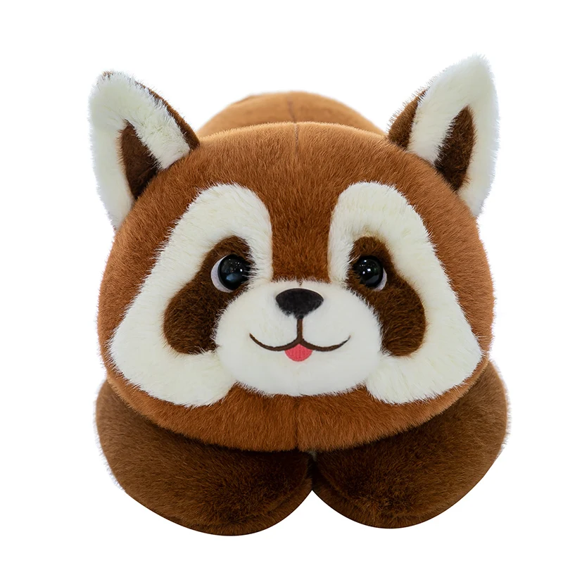 Cartoon Kawaii Raccoon Stuffed Pillow Soft Plush Fabric Cotton Toy for Sleep for Birthday Parties Cute Animal Bag
