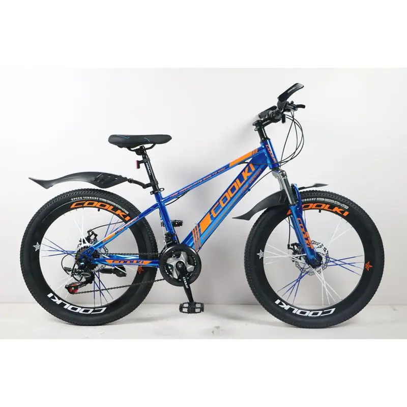BMX Bike 21-Speed 24-Inch Full suspension Steel Fork double Disc Brake Unisex mountain bicycle