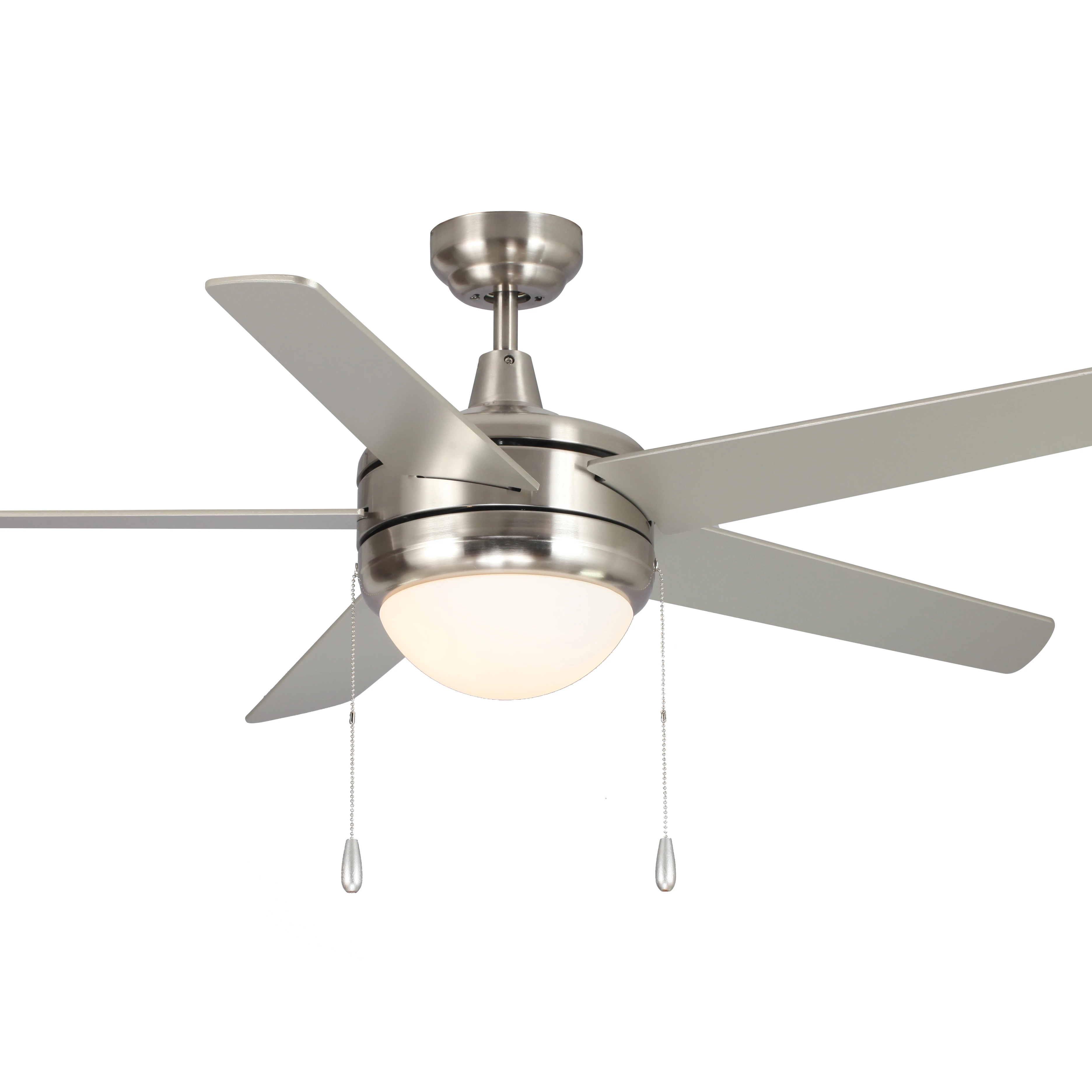 Factory direct sale modern simple Plywood 5 blades E26/E27 blubs AC motor ceiling fan with pull chain for living room