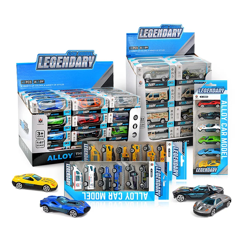 Kid 1/64 Pull Back Die Cast Vehicles 1/87 Alloy Metal Mini Model Sliding Car Boy Diecast Toys