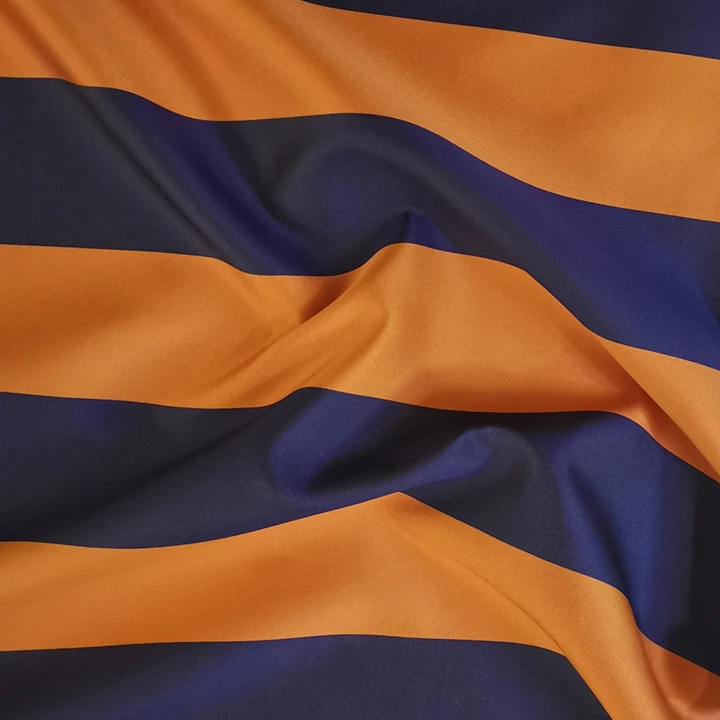 
Striped Print 26mm Yarn Dyed Silk Polyester Twill Fabrics for Garment 