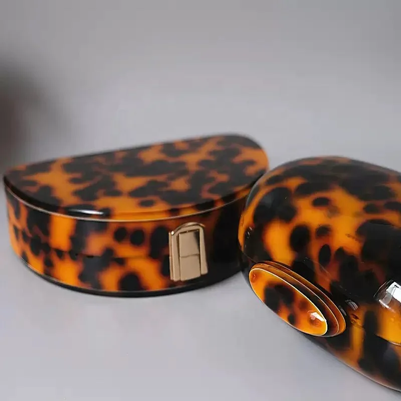 2021 new design Acrylic square Clutch Bag Handbag round bead chain Purse party Evening luxury Bags for women ladies