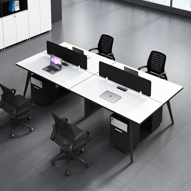 Modern design quality standard size double side office furniture table 2 4 6 8 person staff workstation office work desks