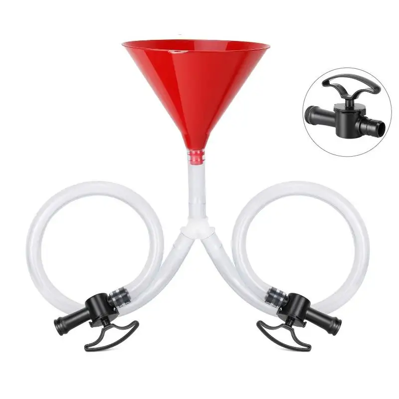 Beer kegs, drinking funnels with hoses,College parties, drinking games,Single tube double tube with Valve