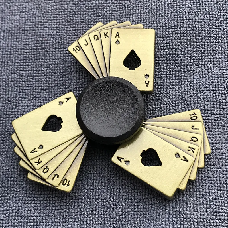 Factory hot sale bronze metal fidget spinner Creative Alloy Spinning top Decompression toy