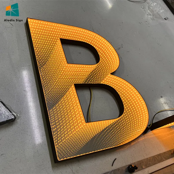 Infinity Mirror LED Letters LED Letter Acrylic Letters for Company Logo,Shop Decor,Decor