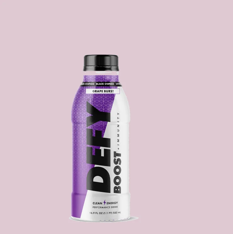 DEFY Boost, бесглютеновая смесь винограда, энергетический напиток 6 шт. Бутылка 16,9 унции. Без искусственного окрашивания. Базируется в США.