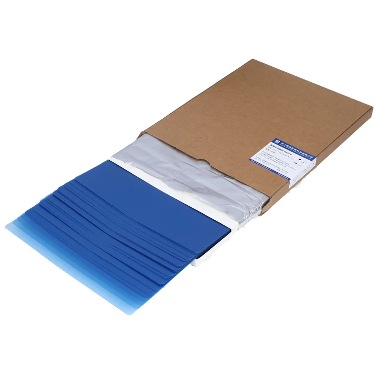 Inkjet Blue PET Film Waterproof 8*10 10*12 10*14 Inch   PET Xray Blue Sheet Medical Film For Digital Printing