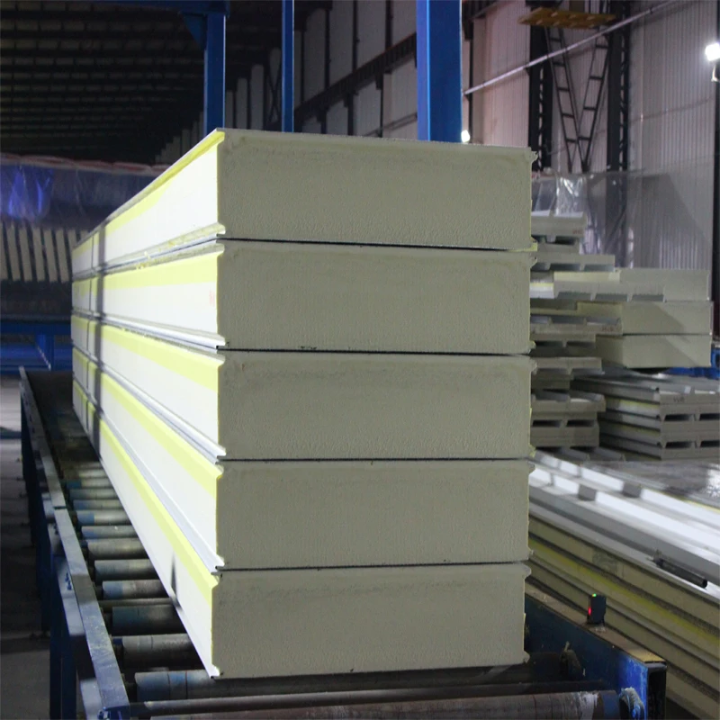 PNS 50mm 100mm cold room pu sandwich panel with container package