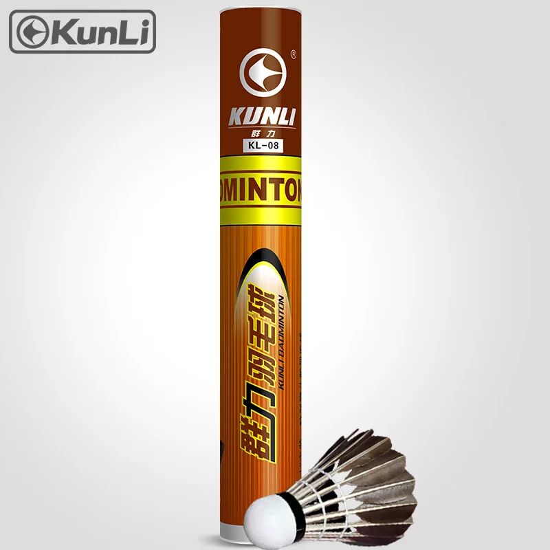 badminton shuttlecock KL-08 black goose feather shuttlecocks super durable for training outdoor shuttle cock badminton ball
