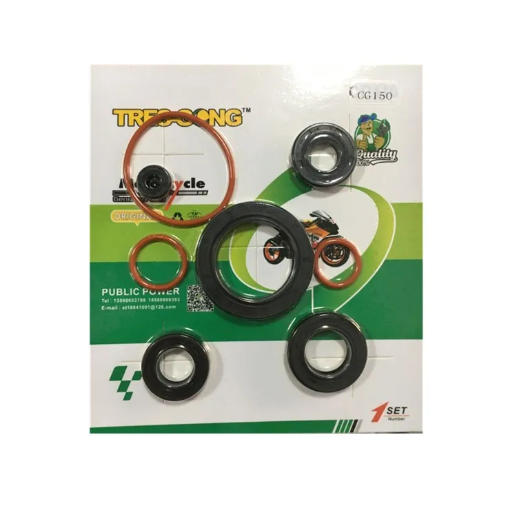Motorcycle engine rubber nbr Oil Seal Kit CG125 CG150