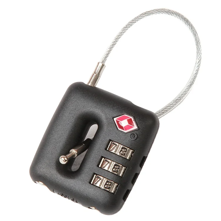 Travelsky tsa approved locks safe travel mini  tsa 3dial combination lock