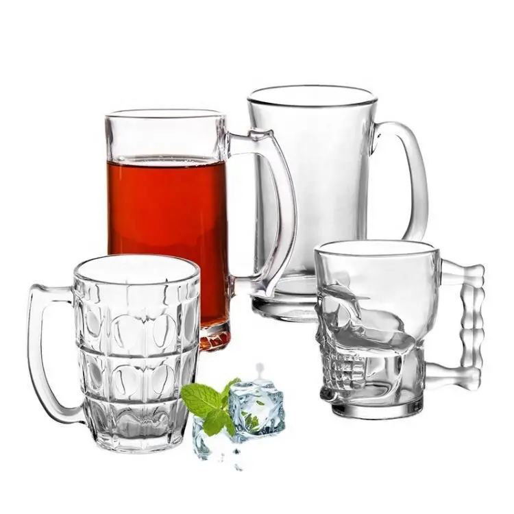 Beer Glass Tumbler pilsner beer glass classic pilsner style beer cup Heavy Base Bulge Top Pilsner Glass