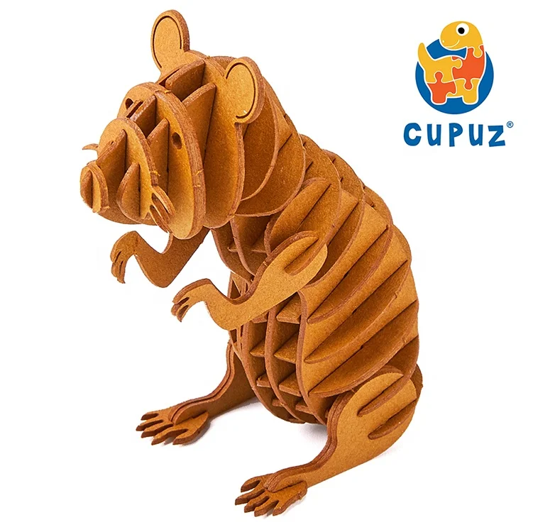 DIY model educational toy 3D puzzles Hamster home decoration board games jigsaw stem play kit kids gifts