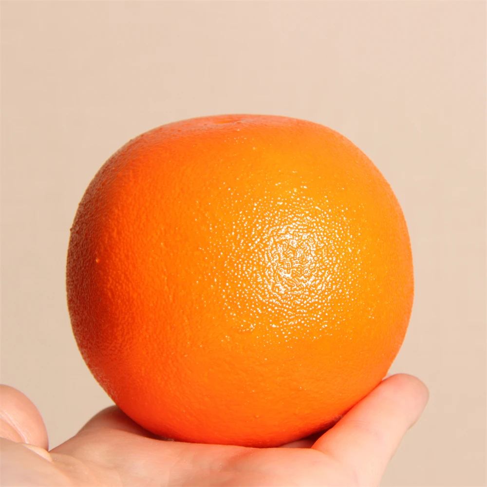 Wholesale Hot Kitchen Decoration Foam Material Artificial Orange Fruits For Teaching Photography Props