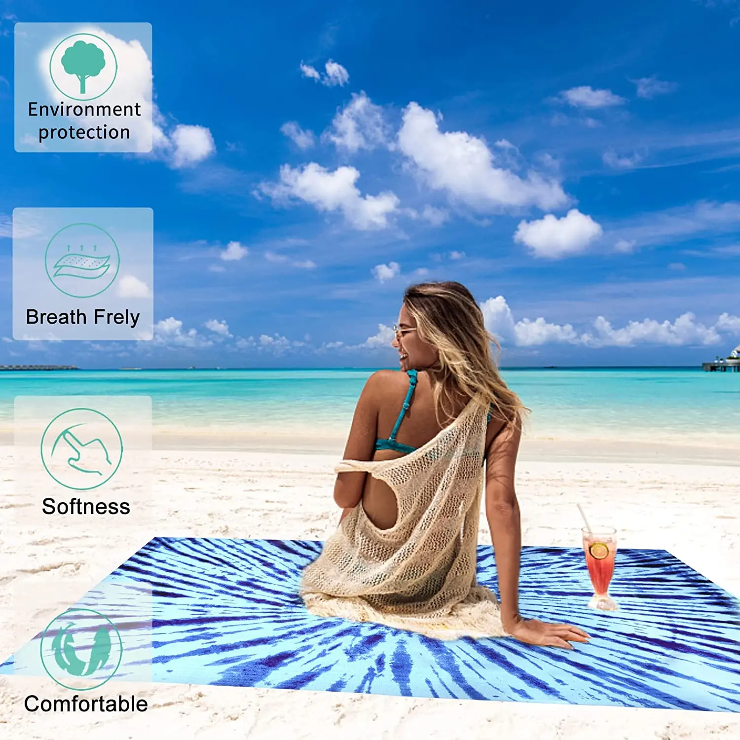 custom logo print quick dry eco friendly sand free microfiber beach towel terry cloth fabric