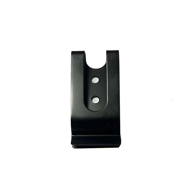 Customl Stamping Spring Clips Stainless Steel Sheet Metal Metal Belt Clip with black color
