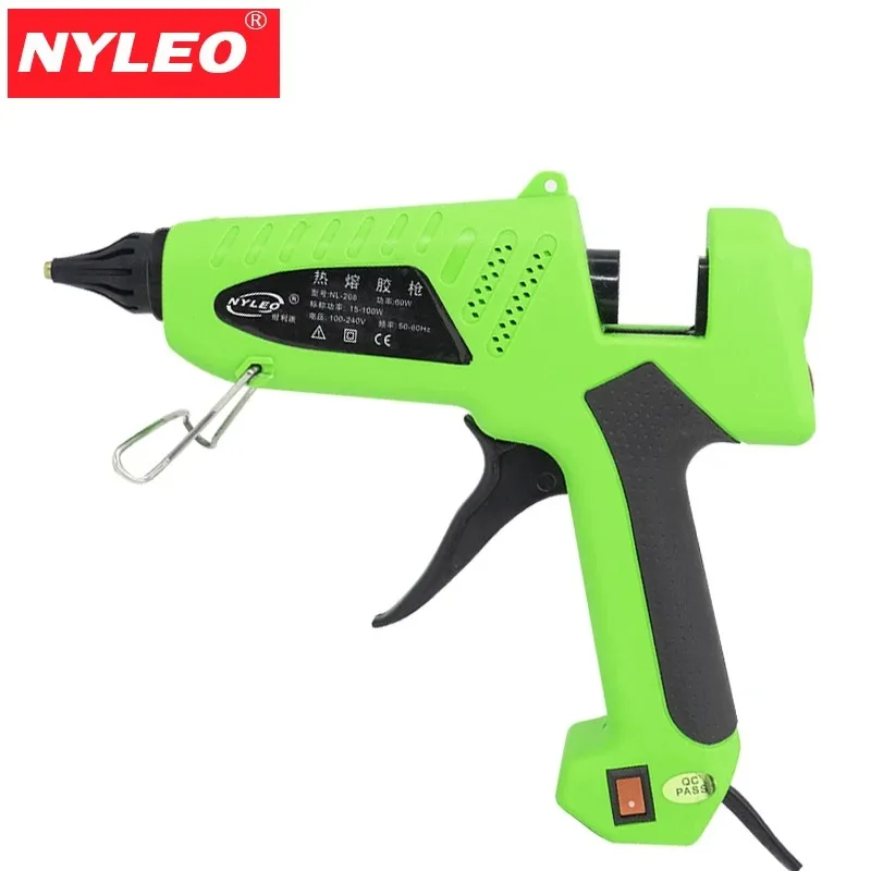Hot Melt Glue Gun with CE 220V/50HZ Not Rated 100-240v 100w NL-208 Single NYLEO 11mm