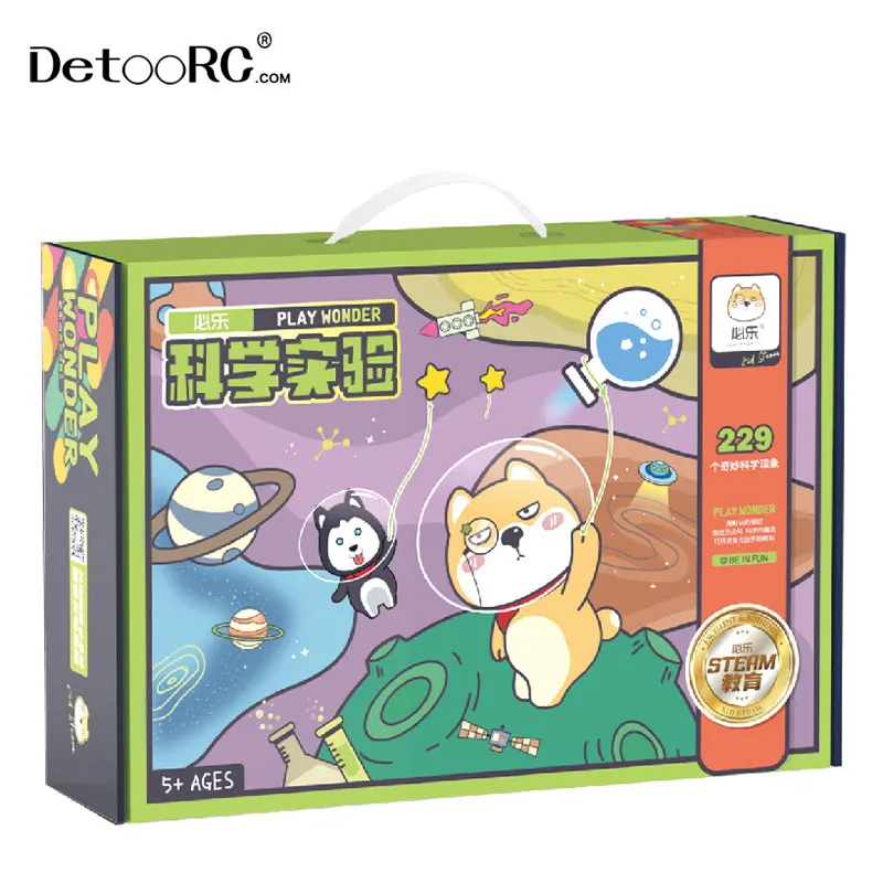 Detoo DIY STEM Educational toys science toys kids intelligent education 40+ chemical physical experiment