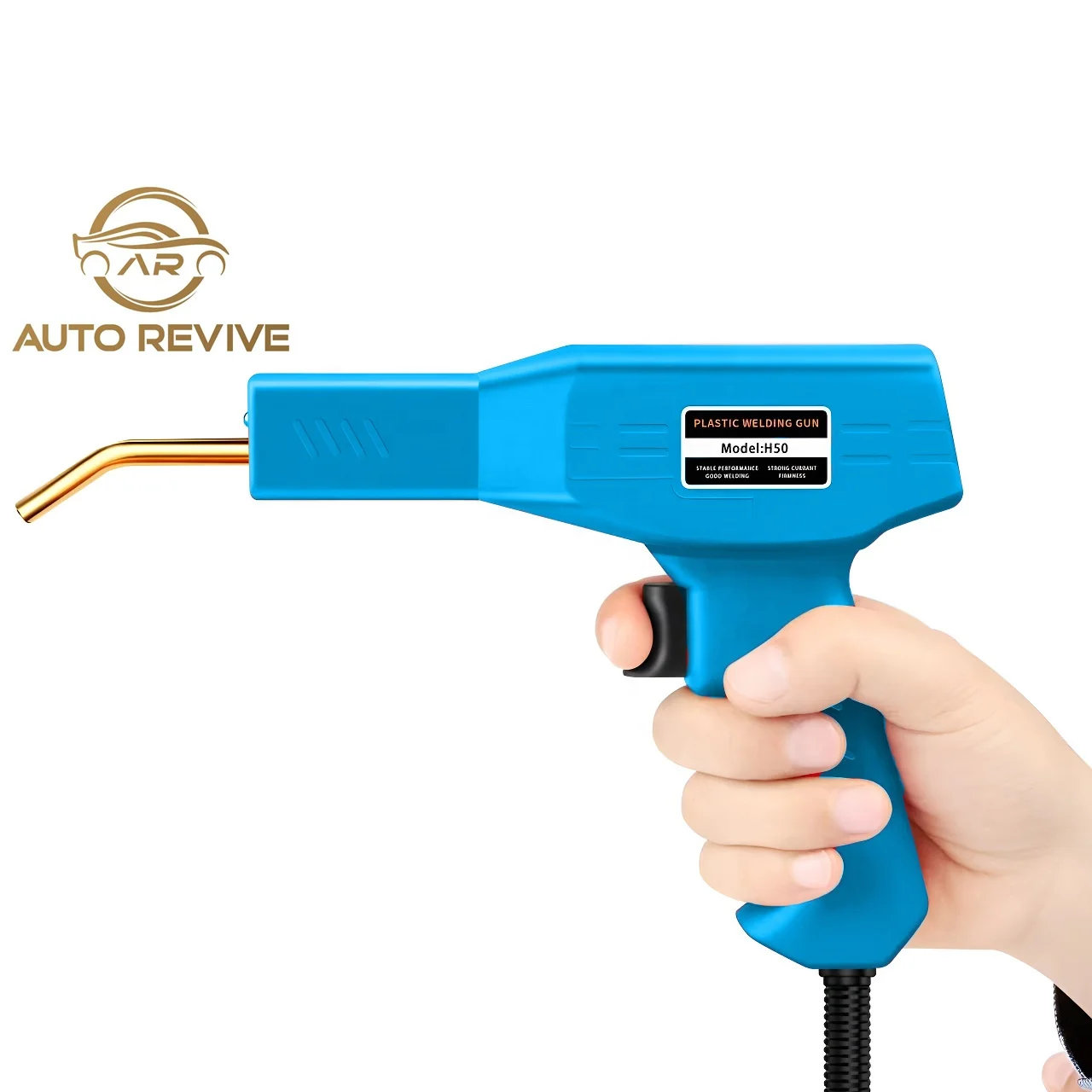 AutoRevive 50W Blue EU Plug Auto Bumper Instrument Panels Radiators Lamp Holders Repair Machine Plastic Welding Gun Equipment