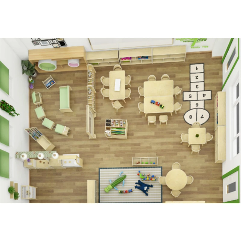 Популярный дизайн комнатной комнаты для детского сада, Детские комнатные игровые объекты, детская мебель