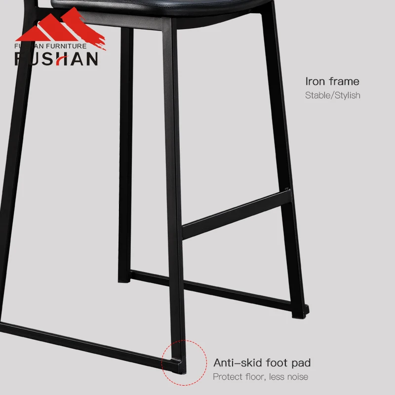 New Furniture General High Bar Chair Cafe Furniture Wooden Like Kitchen Stools Bar Chairs Kitchen Luxury Hotel