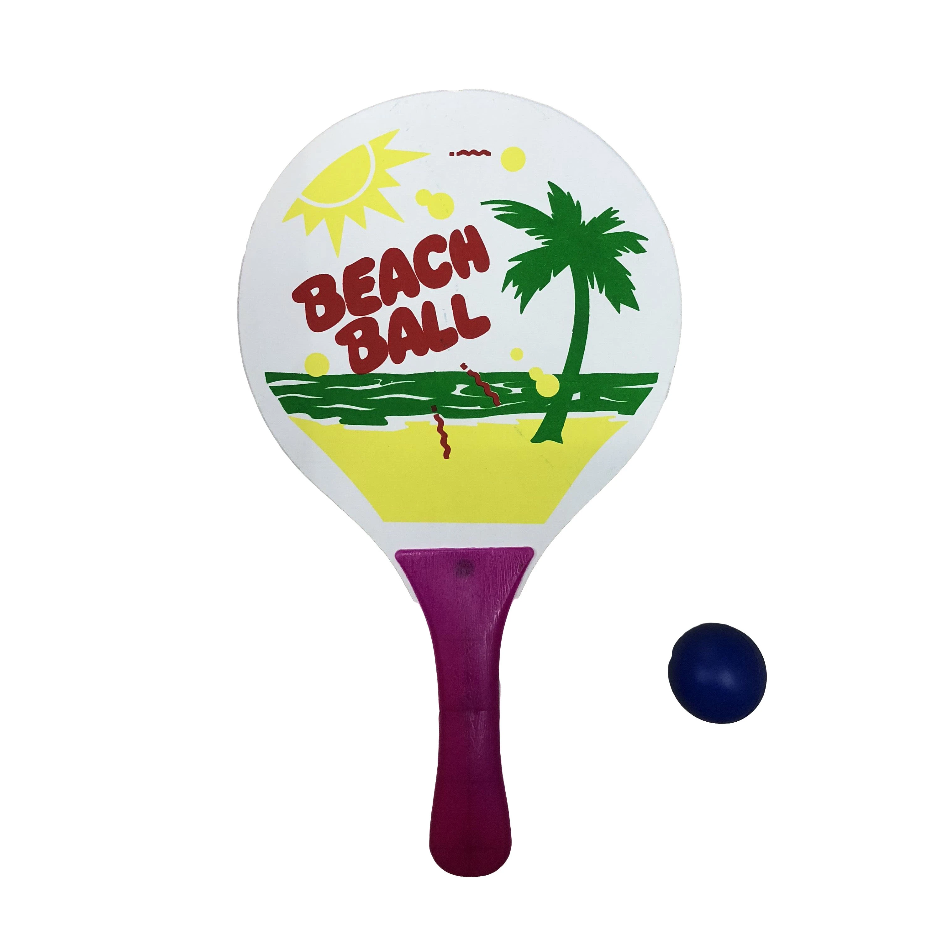 Wholesale Price Customized Wooden Beach Tennis Racket Beach Paddle Training Outdoor Sports For Kids