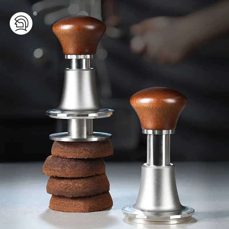 zeroHero 58.5mm 30lb Impact Stainless Steel Espresso Coffee Tamper Portable with Constant Pressure Force Metal Material