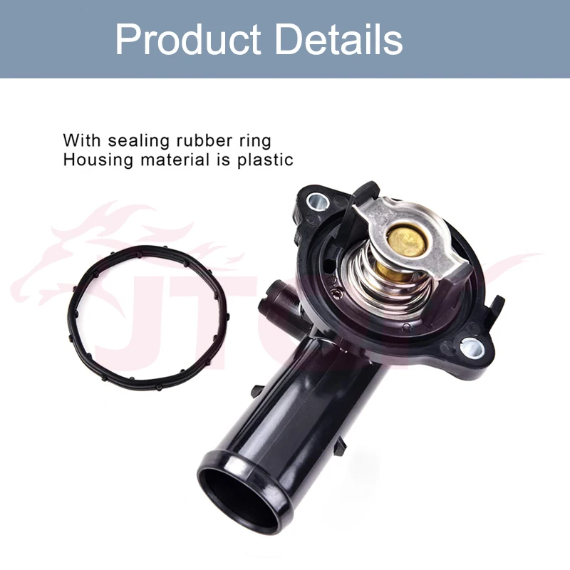 JTQP Auto Cooling System Engine Coolant Thermostat Housing For Nissan BMW Ford Toyota VW Chevrolet Isuzu  Peugeot Mazda  Hyundai