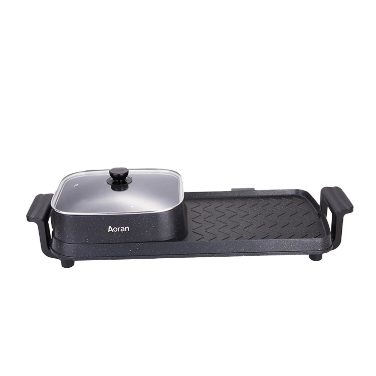 Barbecue Electrical Simple Table Top Bbq Square Hotpot Professional Cooking Electric Rotisserie Grill