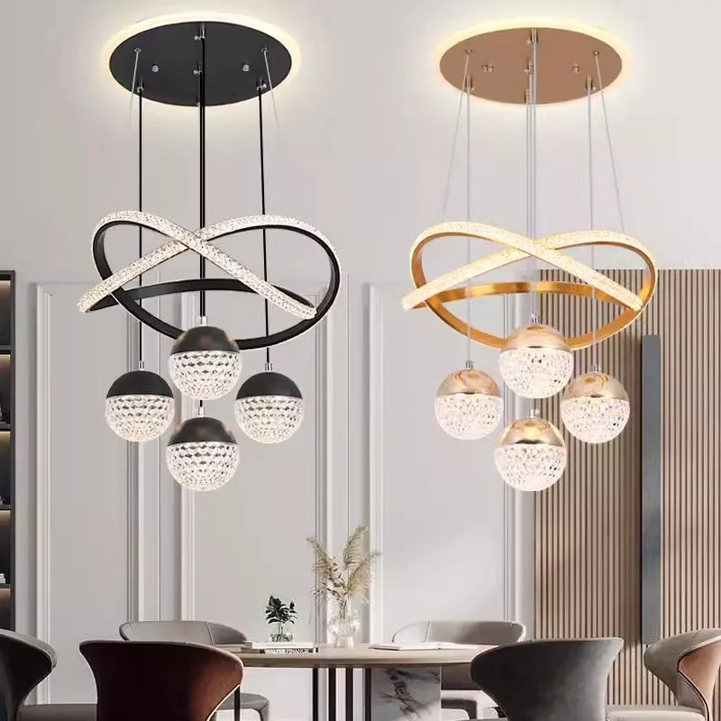 Pendant Lights Living Room Led Ceiling Lamp Acrylic Circle Linea Ceiling Round Modern Led Ring Chandelier Pendant Light