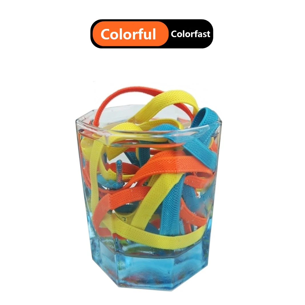 8MM High Strength Tieless Shoelaces One Size Fits All Magnetic Lock Closure Stretch No Tie Elastic Shoelaces For Kids And Adults