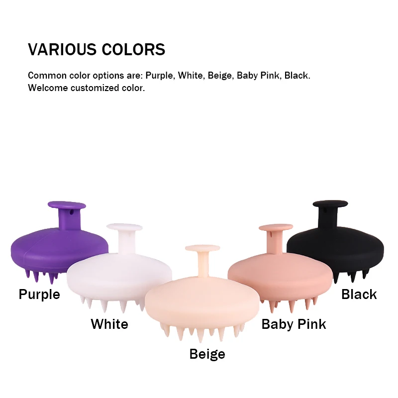 Soft Silicone Head Massager Comb Hair Scalp Massaging Shampoo Brush Scalp Scrubber