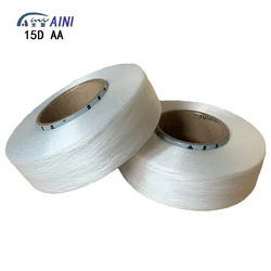 Huahai manufactory high elastic lycra thread for cover yarn stretch fabric AINI AA grade 15D bright bare spandex yarn