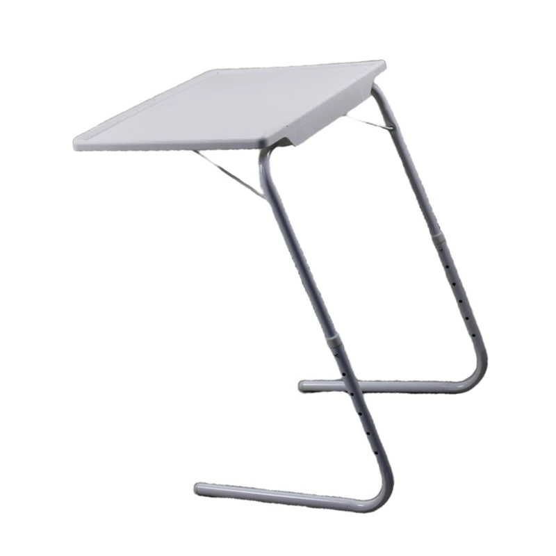 Lightweight Plastic Foldable Table Adjustable Tray Portable Folding Laptop Desk TV Dinner Bed Sofa