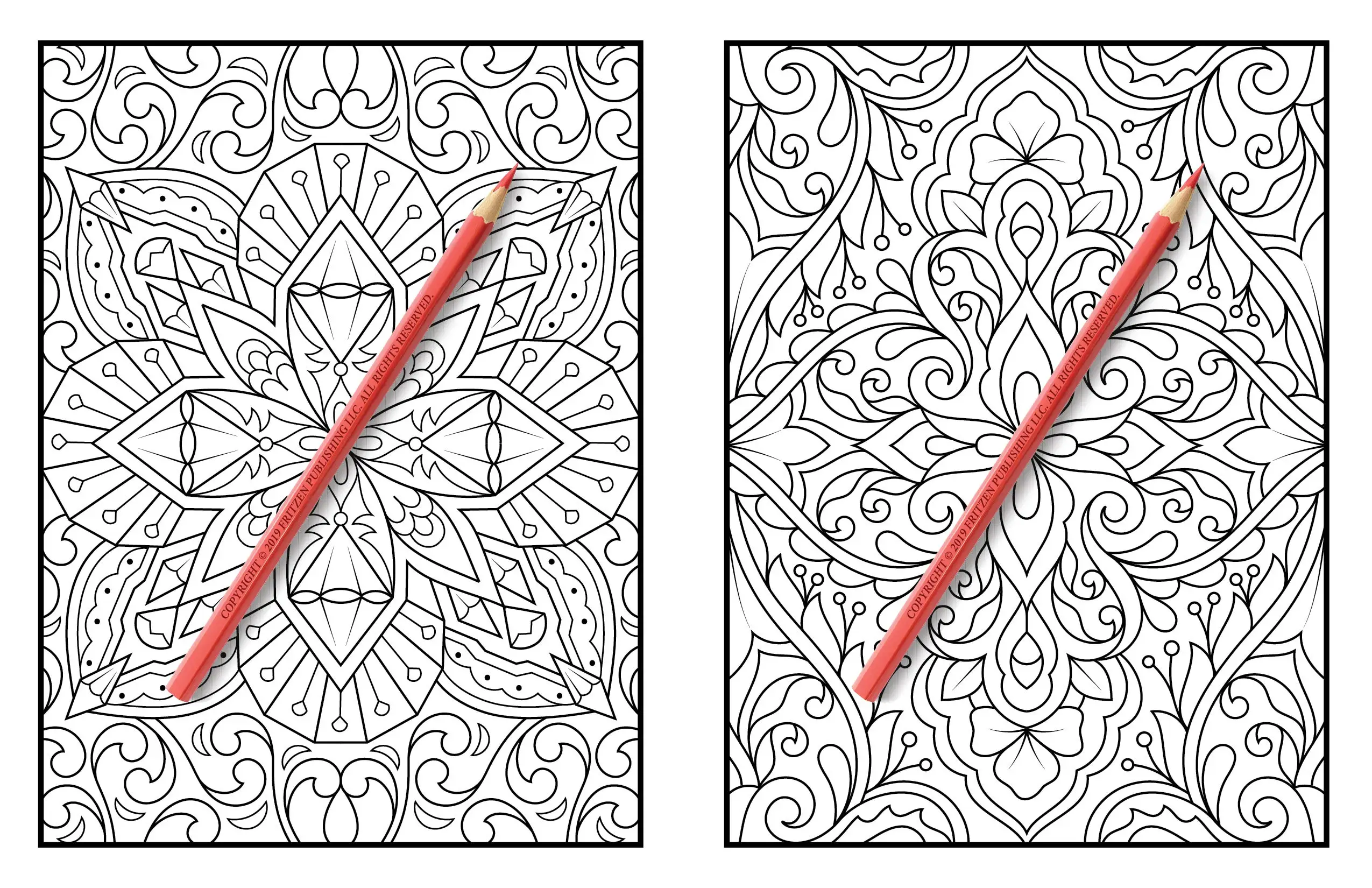 
Hot Sale Custom Coloring Book Set Printing Fun Relaxing Coloring Book for Adult 