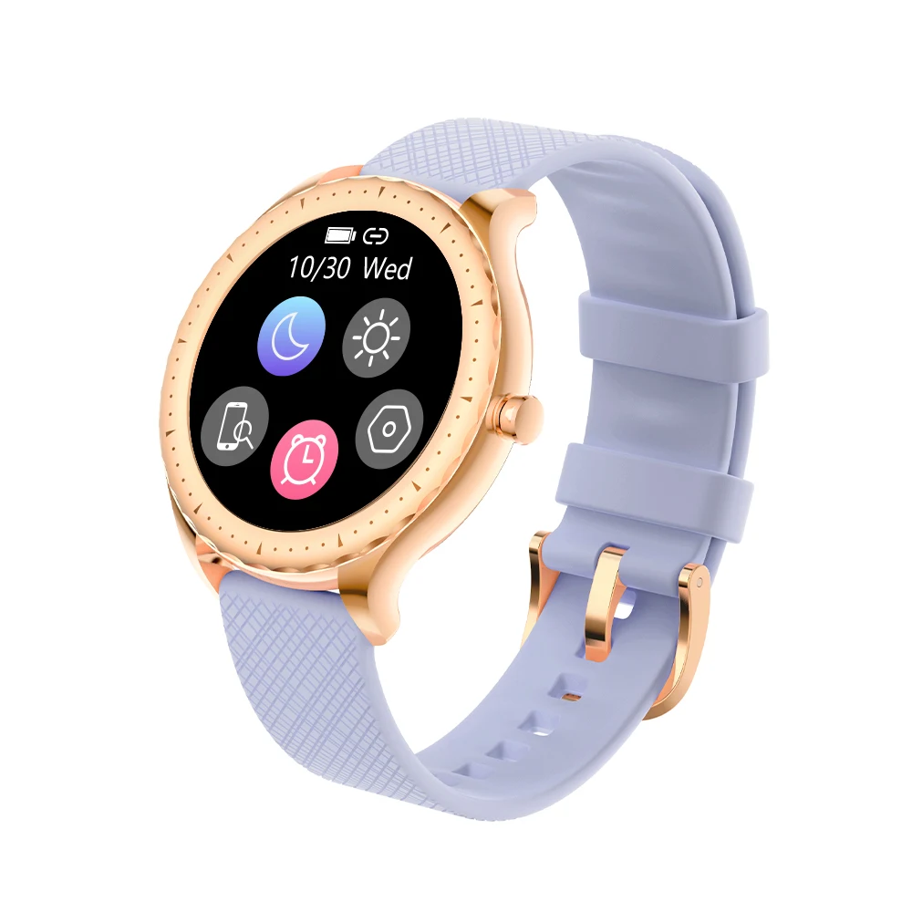 2021 Y1 1.09inch  IP68 lady sport round smart watch women dynamic UI temperature monitoring smart watch