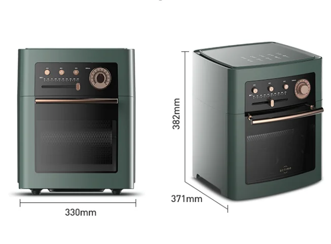 11 in 1 Commercial 15L Large Capacity Multi-function Super Hot Air Heated Air Flyer CNC Oil-free Air Fryer