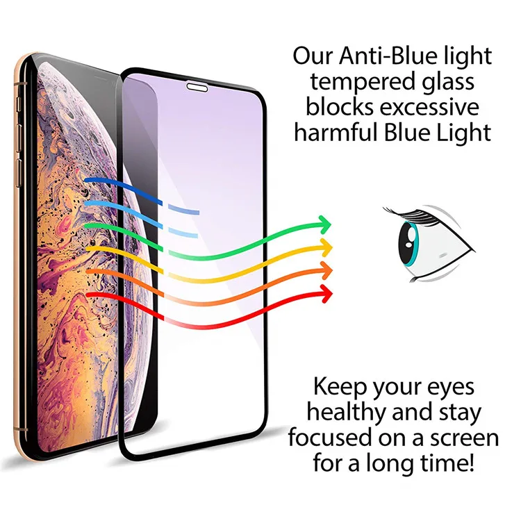 5D Anti Blue Light Screen Protector for Samsung A10 A20 A30 Mobile Film Glass