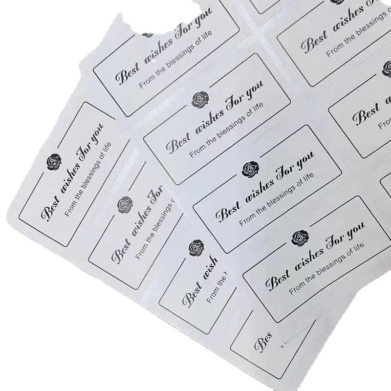 Custom Printing Adhesive Paper PVC Stickers Labels Custom Sticker Transparent Business Label Waterproof Stickers