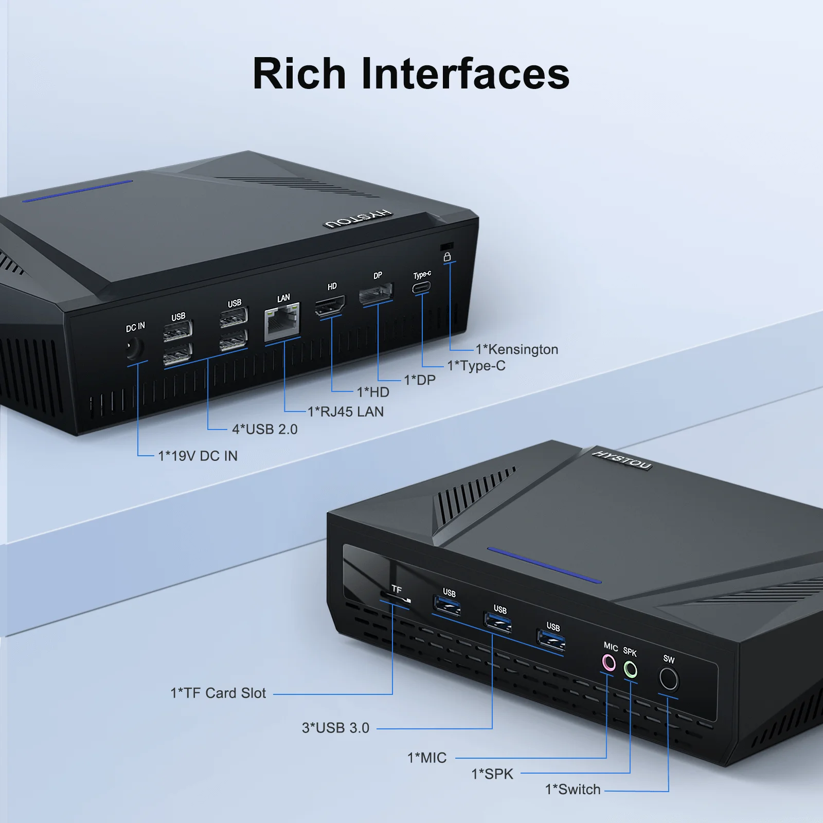Mini Gaming PC Intel Core i9 Dual DDR4 Computer M1