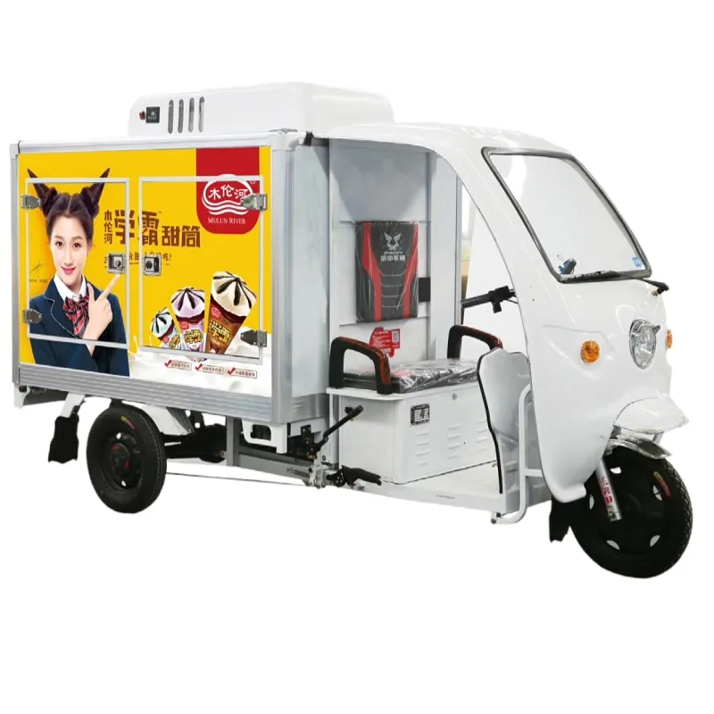 Best Refrigerator Three Wheel Mini Truck Electric Tricycle With Cargo Box