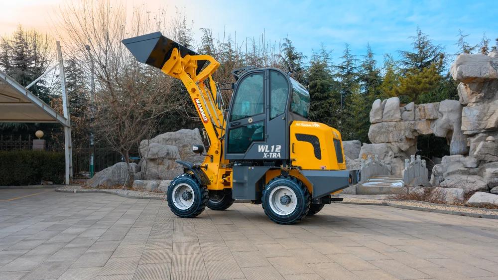 Mammut Wholesale mini Wheel loader WL12 0.8ton CE Approved multifunction articulated mini wheel loader
