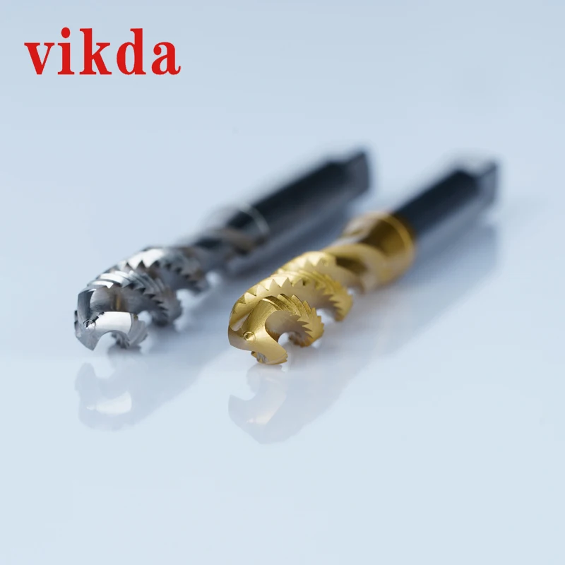 VIKDA HSS M35 спиральные канавки/Спиральные краны с Оловянным покрытием